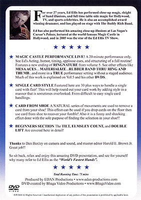 Magic Castle Performance Vol. 6 Live by Ed Ellis - DVD