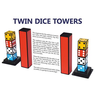 Twin Dice Towers by Joker Magic - Trick